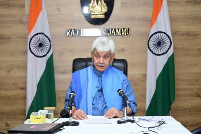 Lt Governor Manoj Sinha addressing the public on Vijayadashami